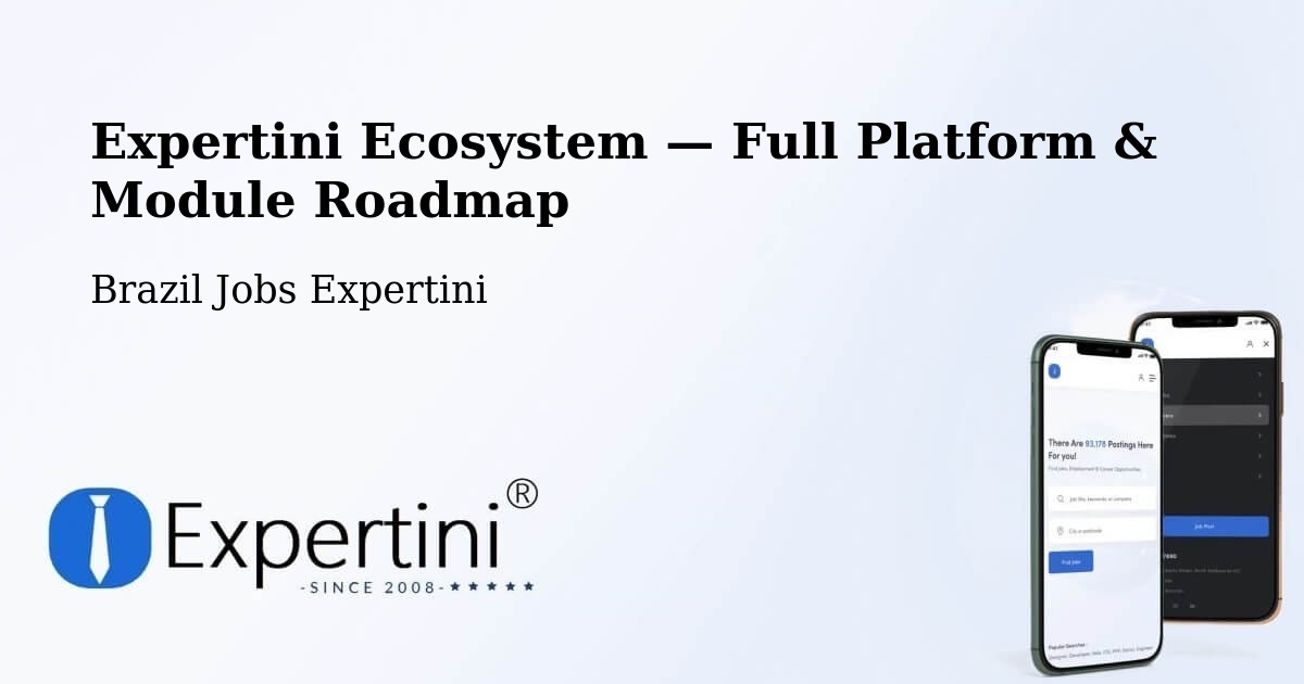 Expertini Ecosystem — Full Platform & Module Roadmap – Marituba